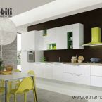 Cucina Bella a parete con maniglia bianca offerte promozioni Sicilia Catania